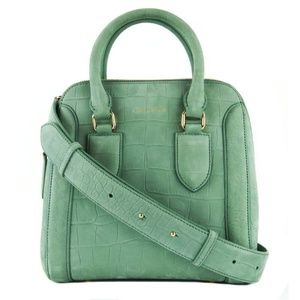 Alexander McQueen Croc Heroine Bag